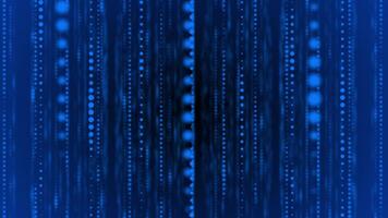 Royal blue multiple circular shapes in 3d space big data gradient design Loop-able technology background video