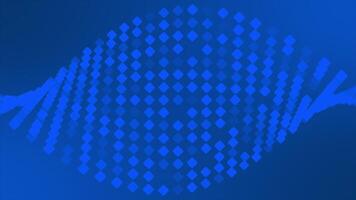 Royal blue color appearing and disappearing rhombus shapes modern design loop able dark geometrical background video
