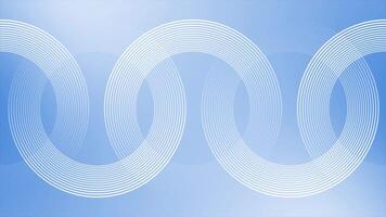 Royal blue color multiple lines in circular shape gradient design Loop-able geometrical background video