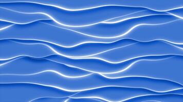 Royal blue color glowing wavy multiple lines abstract design Loop-able luxury background video