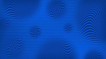 Royal blue color multiple parallel lines hypnosis abstract pattern modern design loop able geometrical background video