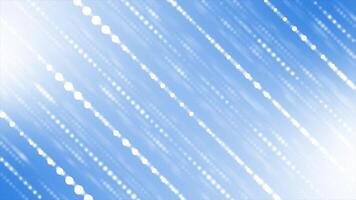 Royal blue color multiple circular shapes diagonally arranged in 3d space gradient design geometrical background video