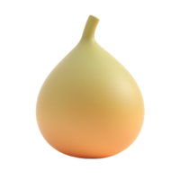 Smooth Gradient Fig Illustration 3D Render png