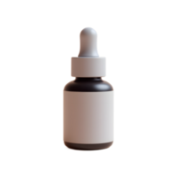 Elegant Dropper Bottle Mockup for Skincare or Serum png