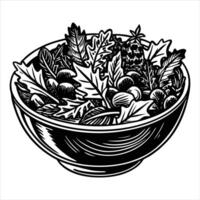 Tuscan Kale Salad vector