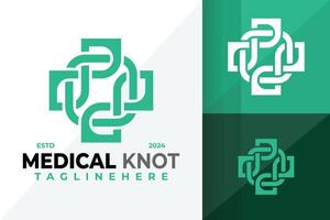 Medical Knot Symbol Logo Icon Design Illustration vector