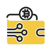 digital wallet icon on isolated background vector