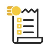 bill icon on isolated background vector