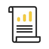 financial statistics icon on isolated background vector