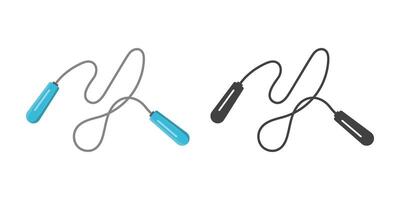 Two different colored pens with a cord attached to them vector