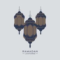 Ramadan Lanterns Glow vector