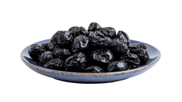 A Bowl with Ajwa dates. Black dates khajur on a bowl. Arabian Dates for Ramadan png