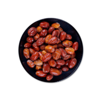 A Bowl with dates palm. Dates khajur on a black bowl. Arabian Dates for Ramadan png