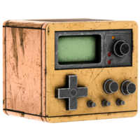 Retro handheld console with transparent background png