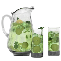 Lemonade pitcher with transparent background png