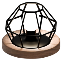 3d render table lamp with transparent background png