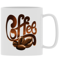3d render coffee mug with transparent background png