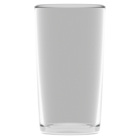 3d render esvaziar vidro copo com transparente fundo png