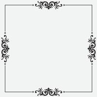 Ornamental label frames. decorative vintage frame. Vintage frame ornament. Art Deco Design Frame. vector