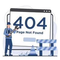 404 error page not found concept. 404 error page not found illustration vector