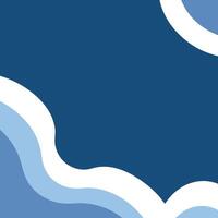Abstract geometric unique design blue and white colors illustration. Beautiful of Colorful Art. vector