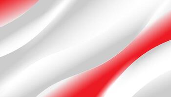 Abstract background with red and white wavy vector