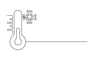 Thermometer showing high temperature vector