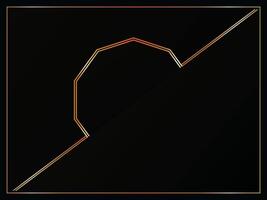 Luxury black background design. dark black design with golden lines background. vector