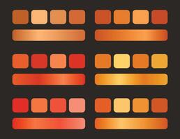 Luxury Gold Gradient Elements for Design vector