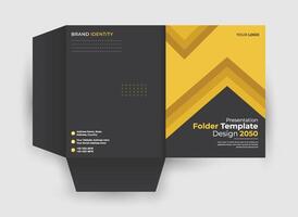 ustomizable Folder Templates with a Contemporary Layout vector