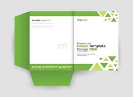 Modern File Folder Template Design for Professional Branding vector
