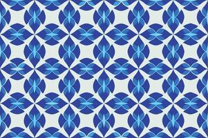 Modern abstract geometric floral retro pattern illustration vector