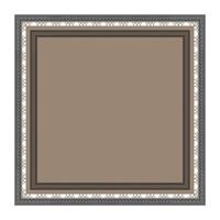 Decorative square gold and black frame for design with abstract geometric ornament. Square gold frame. For laser cutting or engraving, printing of cards, invitations, textiles, forging, ceramics. vector