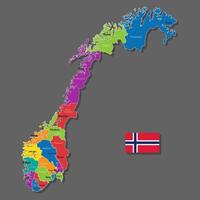 map of Norway vector