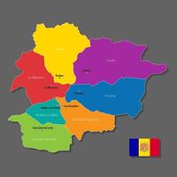 map of Andorra vector