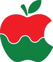 Elegant Apple Painting for Minimalist Spaces vector