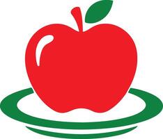 Fresh Apple Digital Art Masterpiece vector