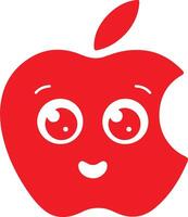 Apple Drawing in Fine Detail and Style vector