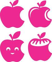 Bold Apple Silhouette Design for Print vector