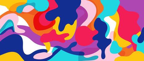 Colorful liquid background. Colored waves. vector