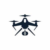 Three propeller drone vector