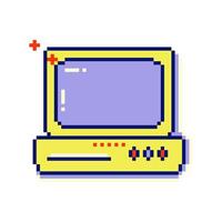 Nostalgic pixel art eight bit computer icon. Y2k retro 90s vaporwave style. vector