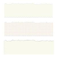 A collection of cream clean and checkered torn paper pieces with different shapes and sizes. Modern grunge collage for contemporary art style. Brutalism horizontal abstract shapes. vector