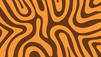 Vintage contemporary abstract background with brown and orange hand-drawn patterns vector