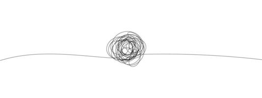 Scribble chaos line brush stroke,doodle sketch circle hand drawn. illustration. vector