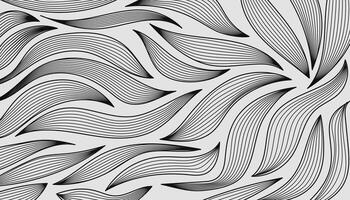 Floral minimal elements in line art style. illustration. vector