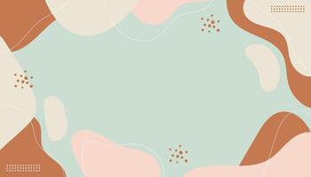 Abstract background pastel color modern memphis shape design vector