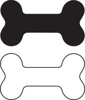 a black and white dog bone and bone bone vector