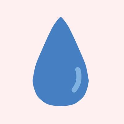 water drop sign simple design