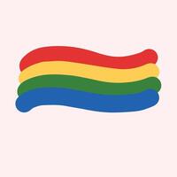 rainbow art simple design vector